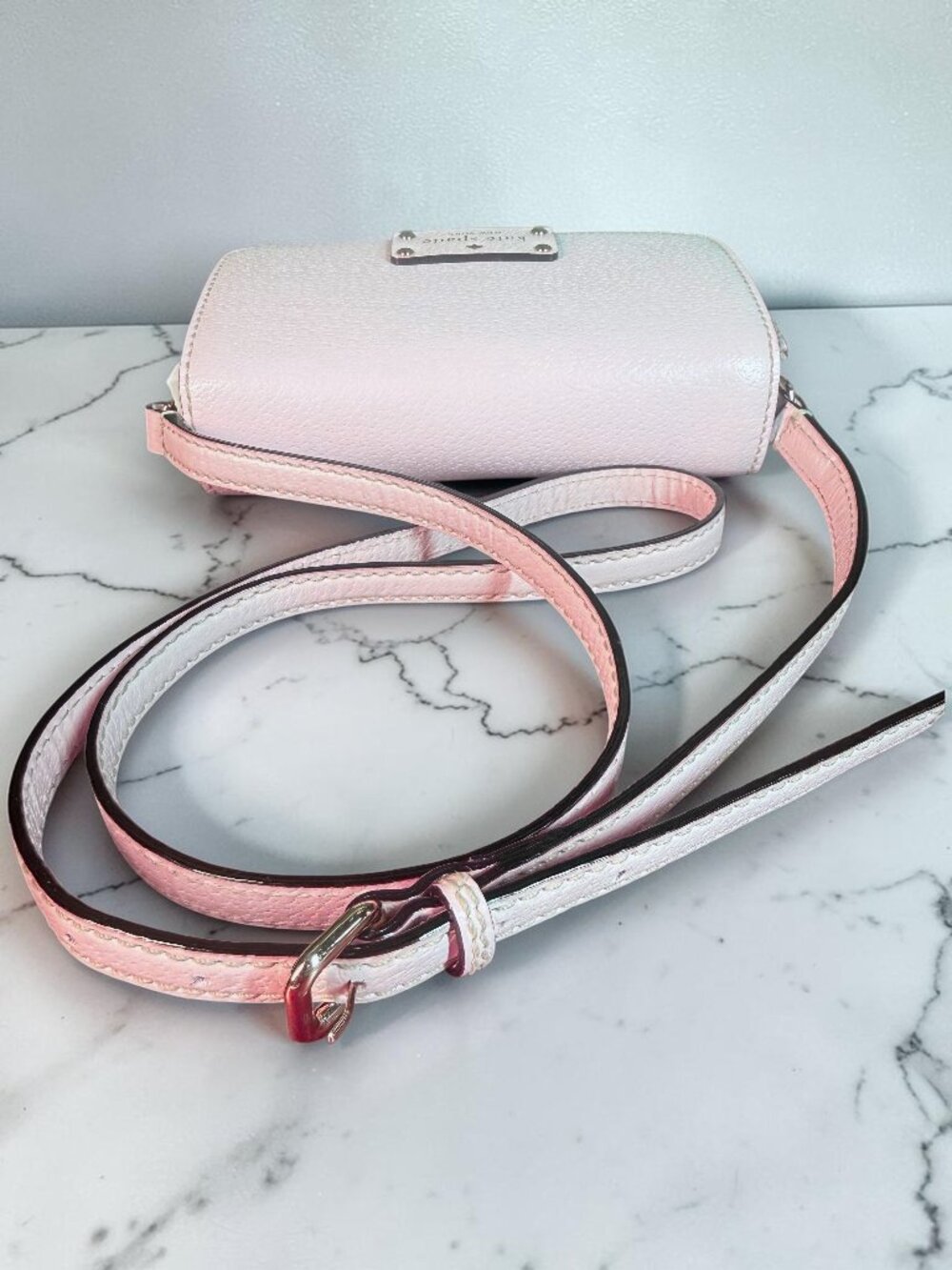 Kate Spade Wellesley Fynn "Ballet Slipper Pink" Leather Crossbody Bag - Picture 13 of 13